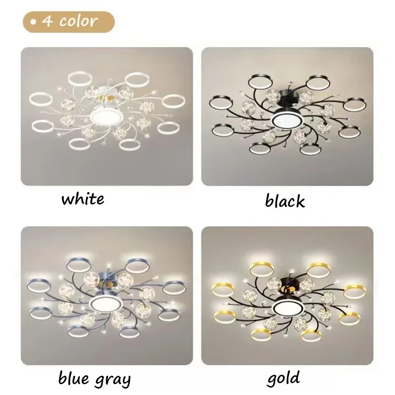 Nordic New Modern Nordic Starry Sky Chandelier Creative Personality Light Luxury Living Room Bedroom Starry Sky Ceiling Lamp LED