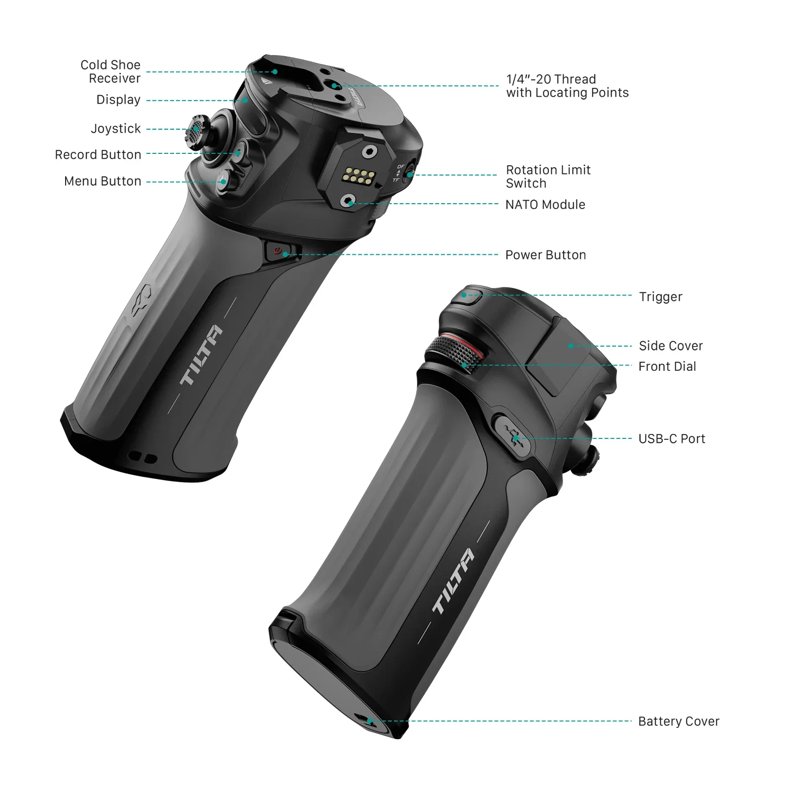 TILTA Nucleus N 2.0 WLC-T05-CH Nucleus Nano II Control Handle Control their Lenses Cameras and Gimbals