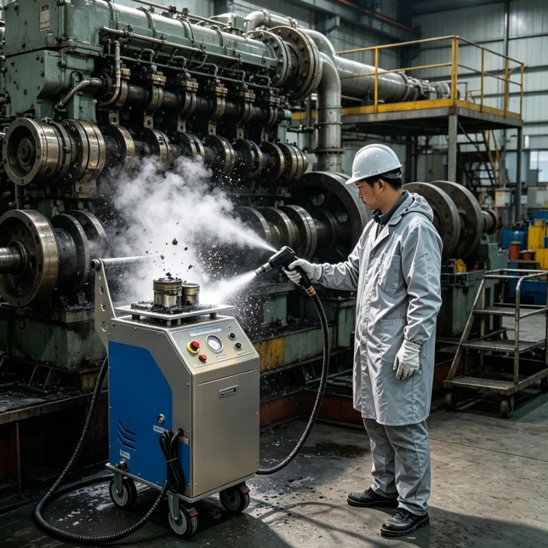 Professional Manufacturer Dry Ice Blasting Machine for Surface Descaling, Degreasing, Residue Removal