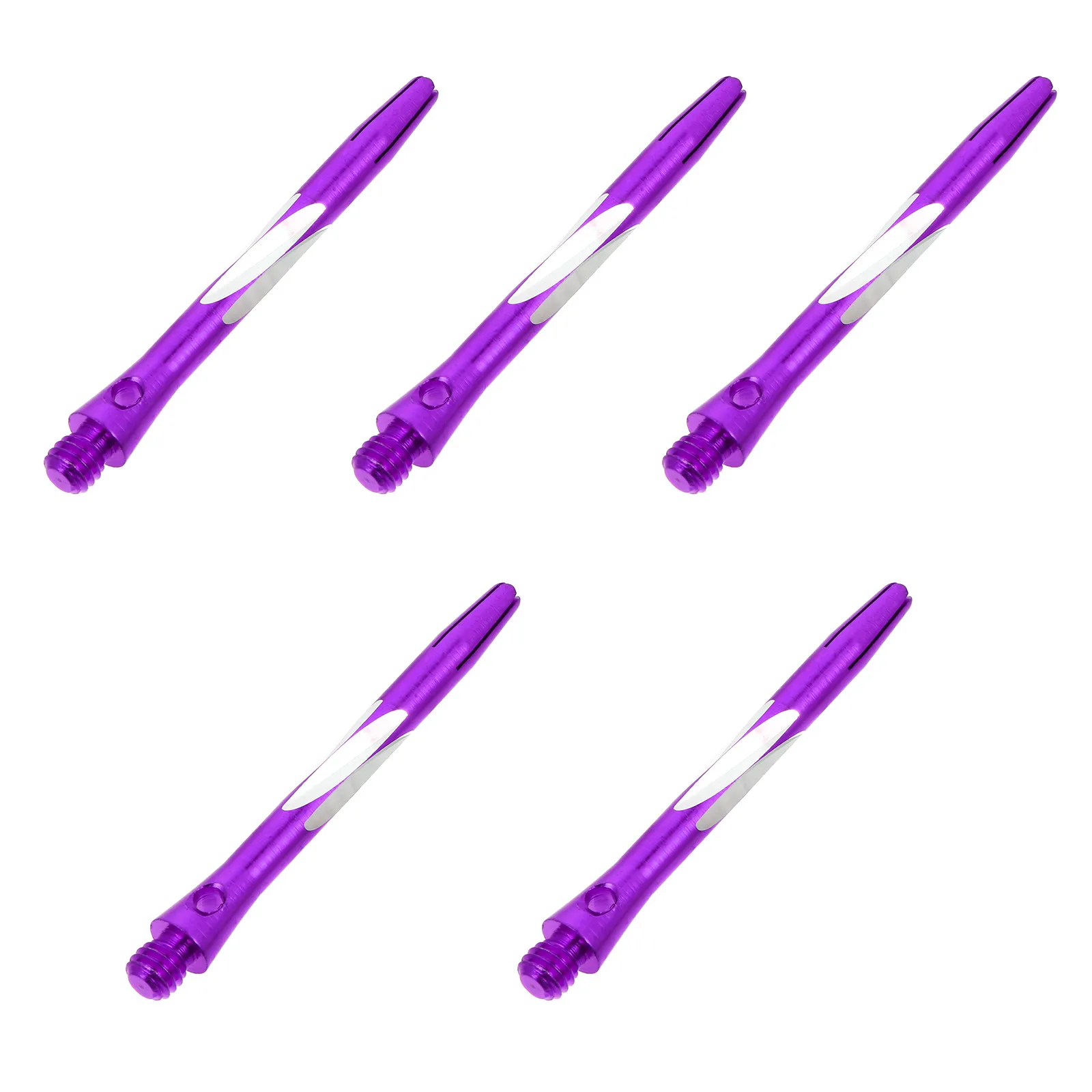 

5Pcs Aluminium Alloy Dart Shafts 2Ba Thread Knurled Surface Non-Slip Grip for Steel Tips Standard Dart Stem Accessories