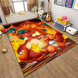 Japanese Anime Pokemon Large Carpet Living Room Home Decor Sofa Table Rug Anti Slip Chair Lounge Floor Mat Carpet for Bedroom