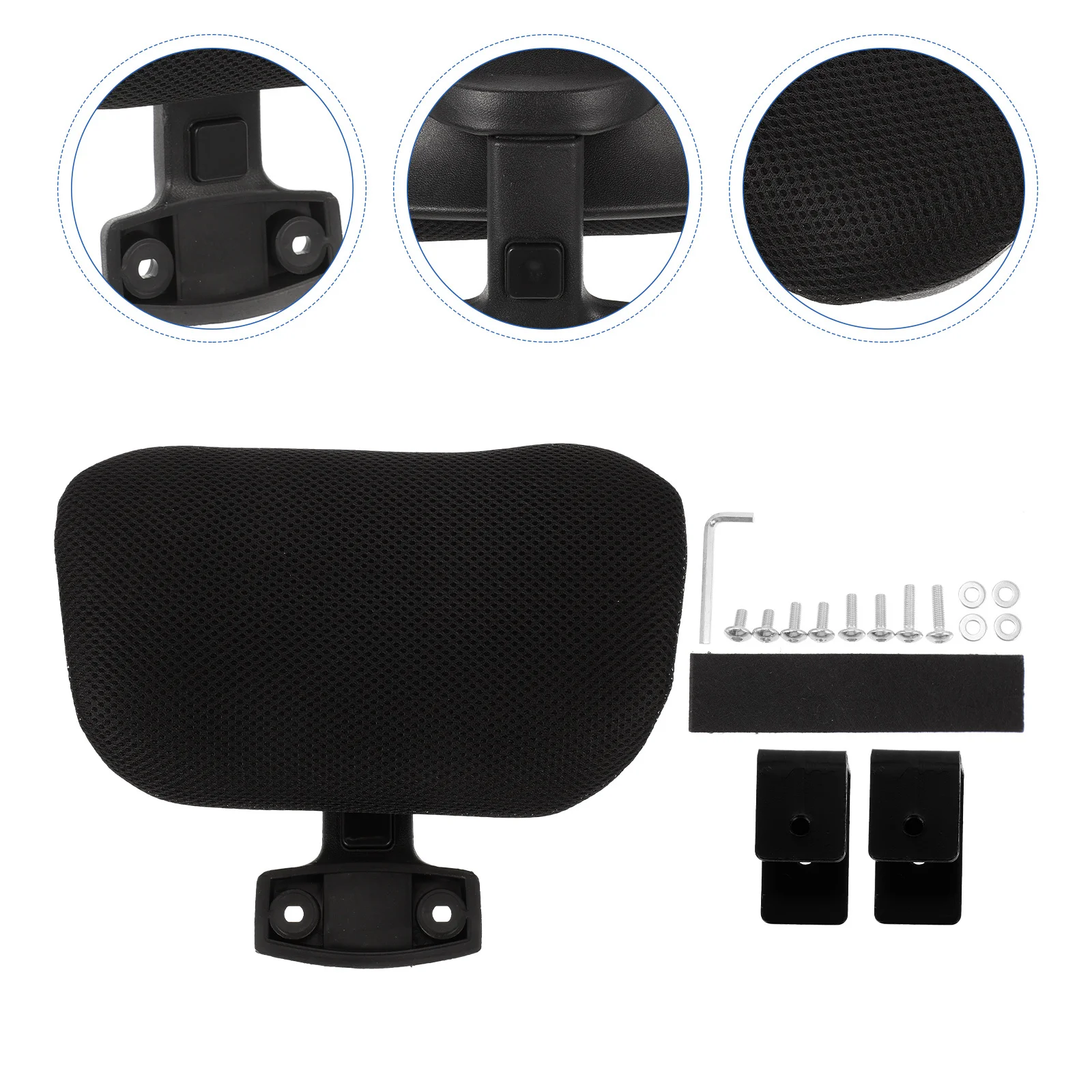 

1Set Ergonomic Chair Headrest for Neck Pain Relief Adjustable Office Computer Chair Head Pillow
