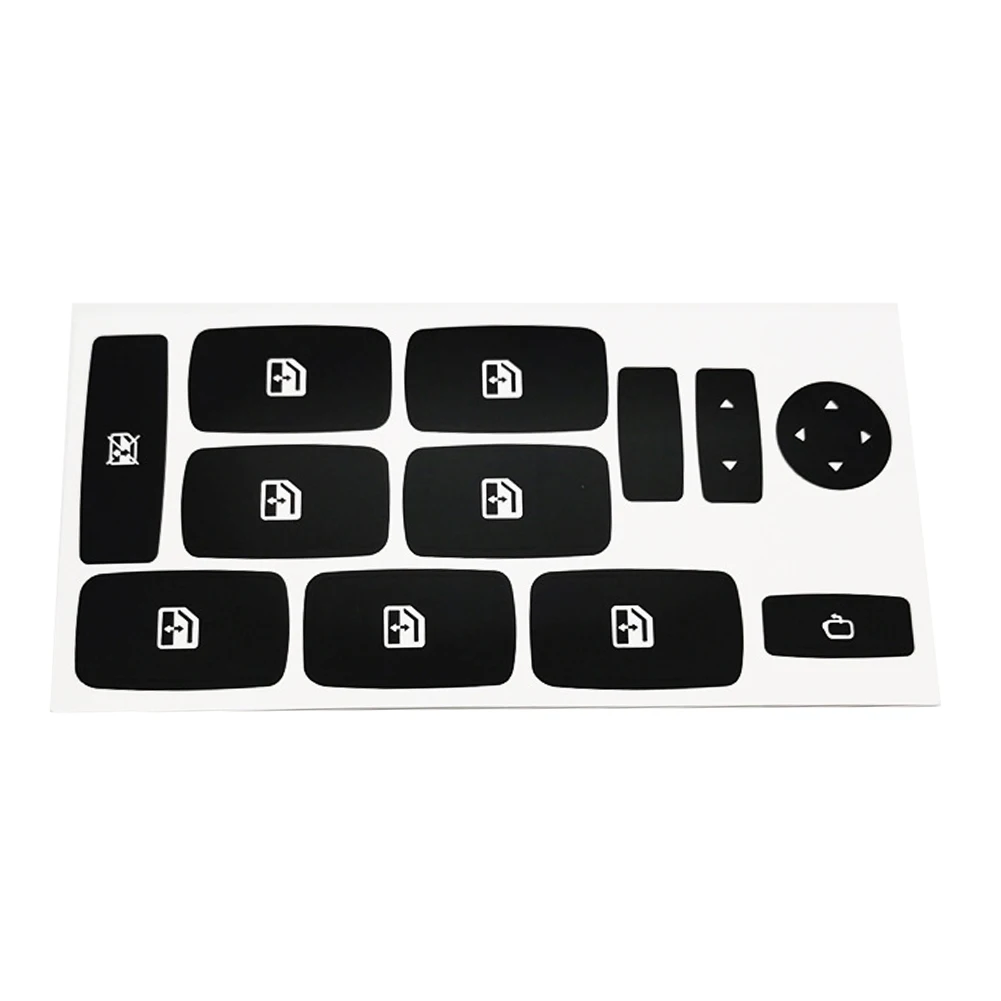 Picture 3: For Fiat Croma Push Button Window Switch Repair Decals Stickers Replacement for Worn Control Button Knobs Models 2005 2011