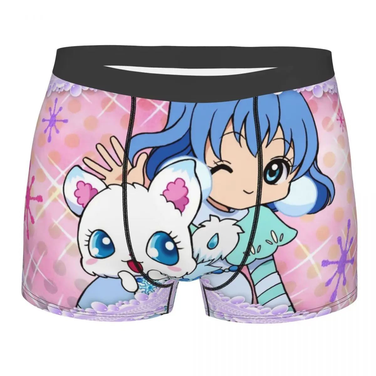 Custom Fashion Disney Cartoon Jewelpet Sanrio Japanese Anime Boxers Shorts Panties Male Underpants Stretch Briefs Underwear