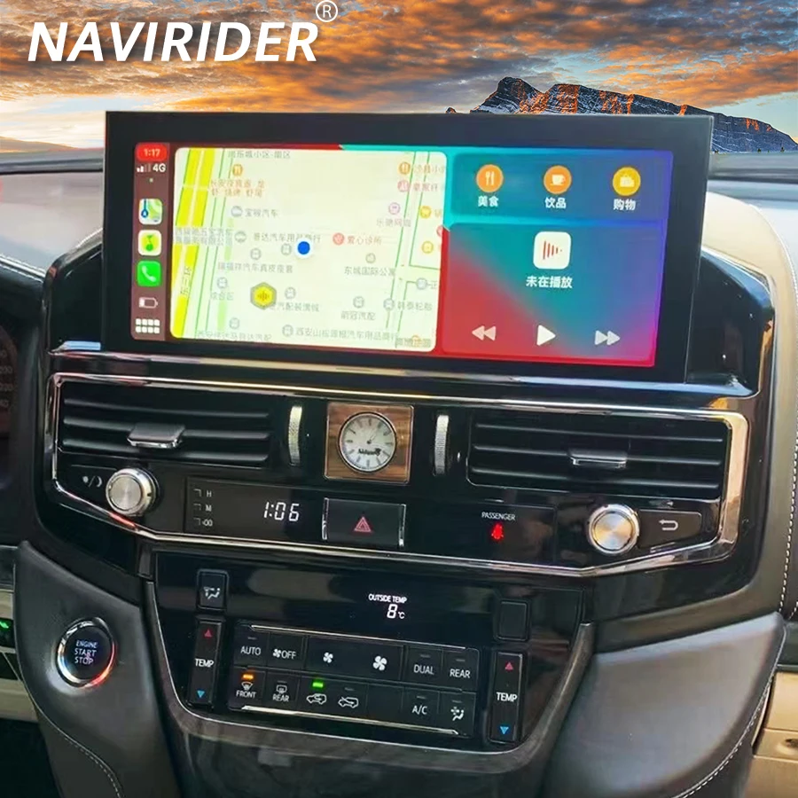 DSP NAVI Car Radio Touch Screen For TOYOTA LAND CRUISER 200 LC200 LC300 2016-2020 12.3inch Android 14 Multimedia Video PlayerGPS