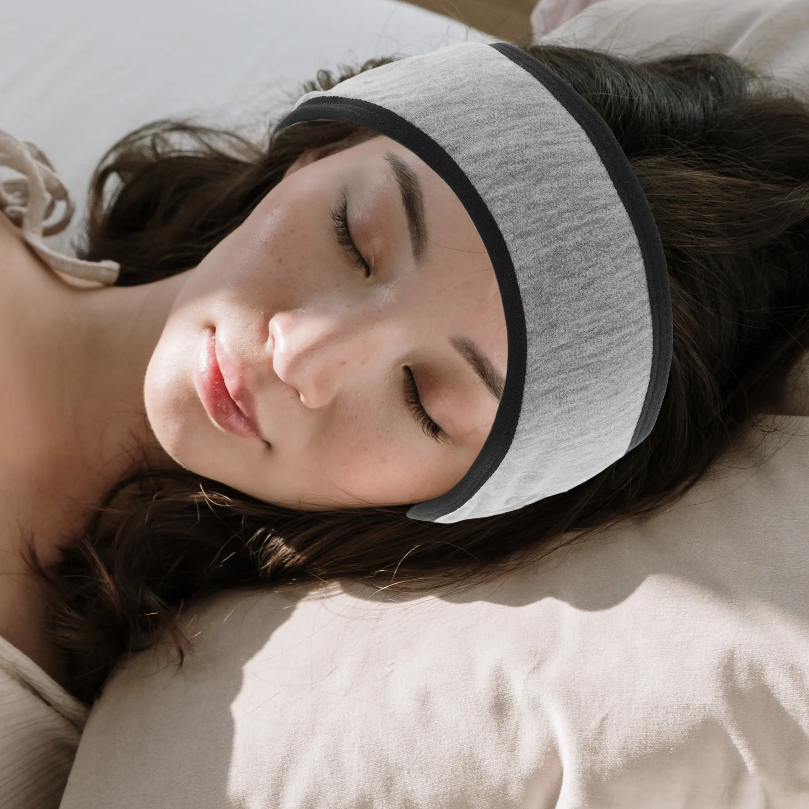 

Soundproof Sleeping Ear Muff Light Grey Adjustable Windproof Noise Reduction Ear Warmers Cold Weather Earmuff for Sleep