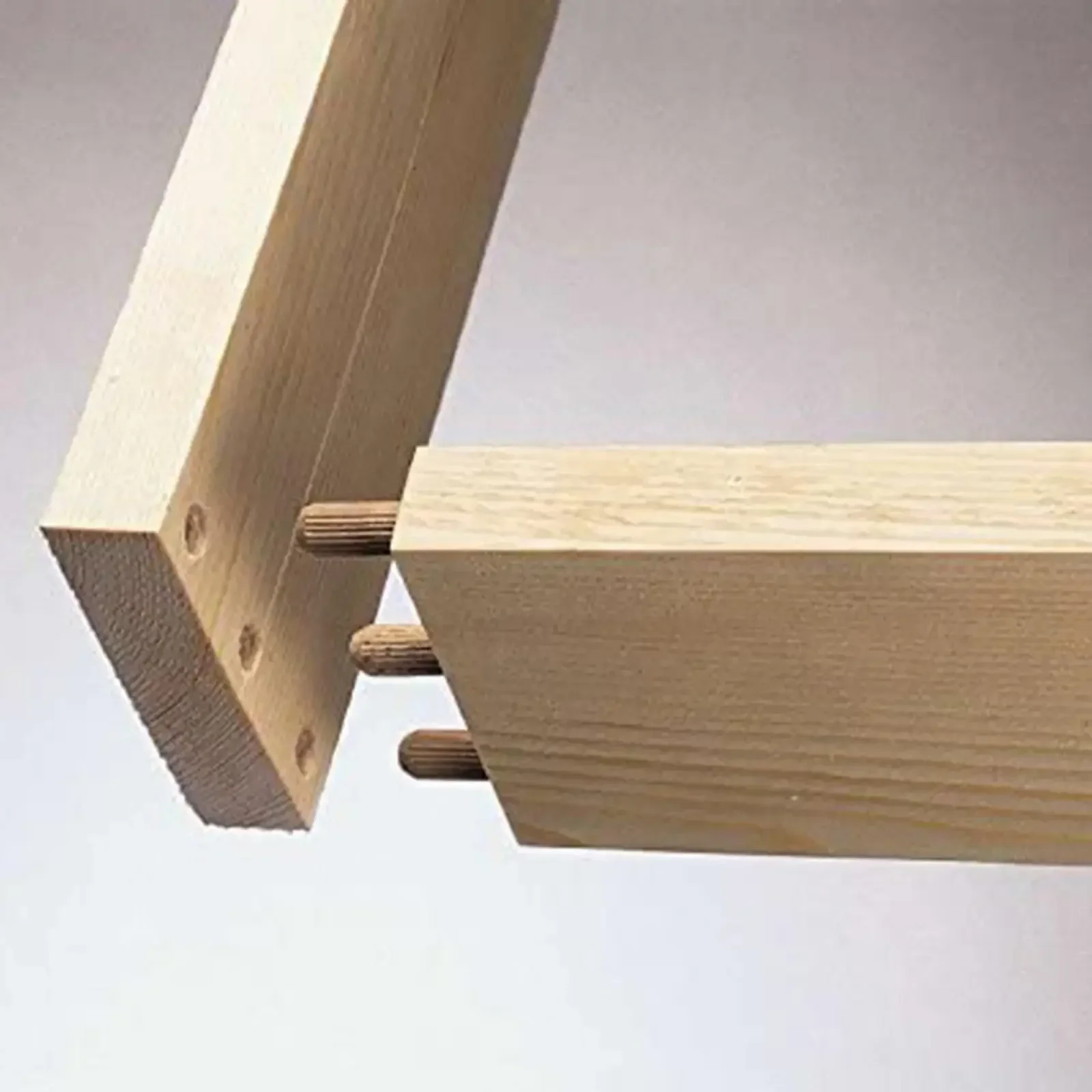 ไม้เนื้อแข็ง Dowels ไม้ Dowels อุปกรณ์เสริม Chamfered Chamfered Fluted Pin คุณภาพสูงอุตสาหกรรมใหม่ไม้ Dowels ร่อง