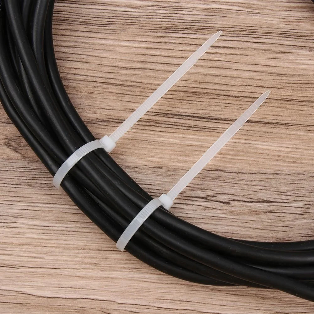 100pcs Nylon Self Locking Cable Ties​​ ​​Strong & Durable Hand Tool ​​Plastic Wire Straps​​ Cable Management​​