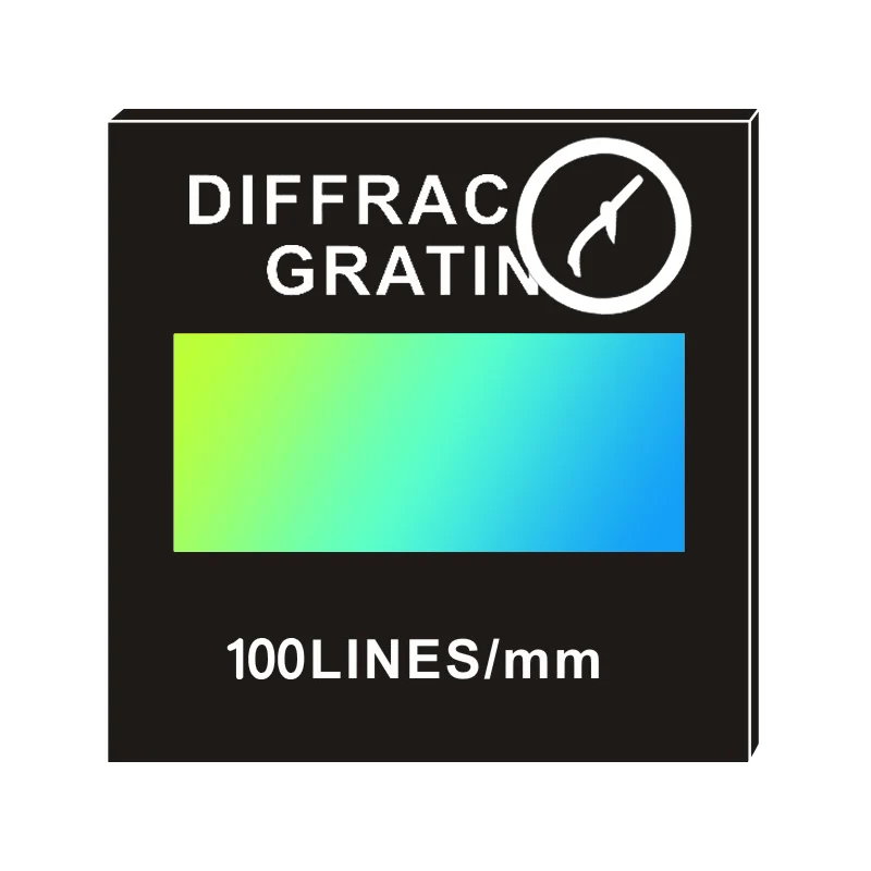 100 Line Orthogonal Transmission Diffraction Grating Two-dimensional Teaching Demonstration Optical Instrument