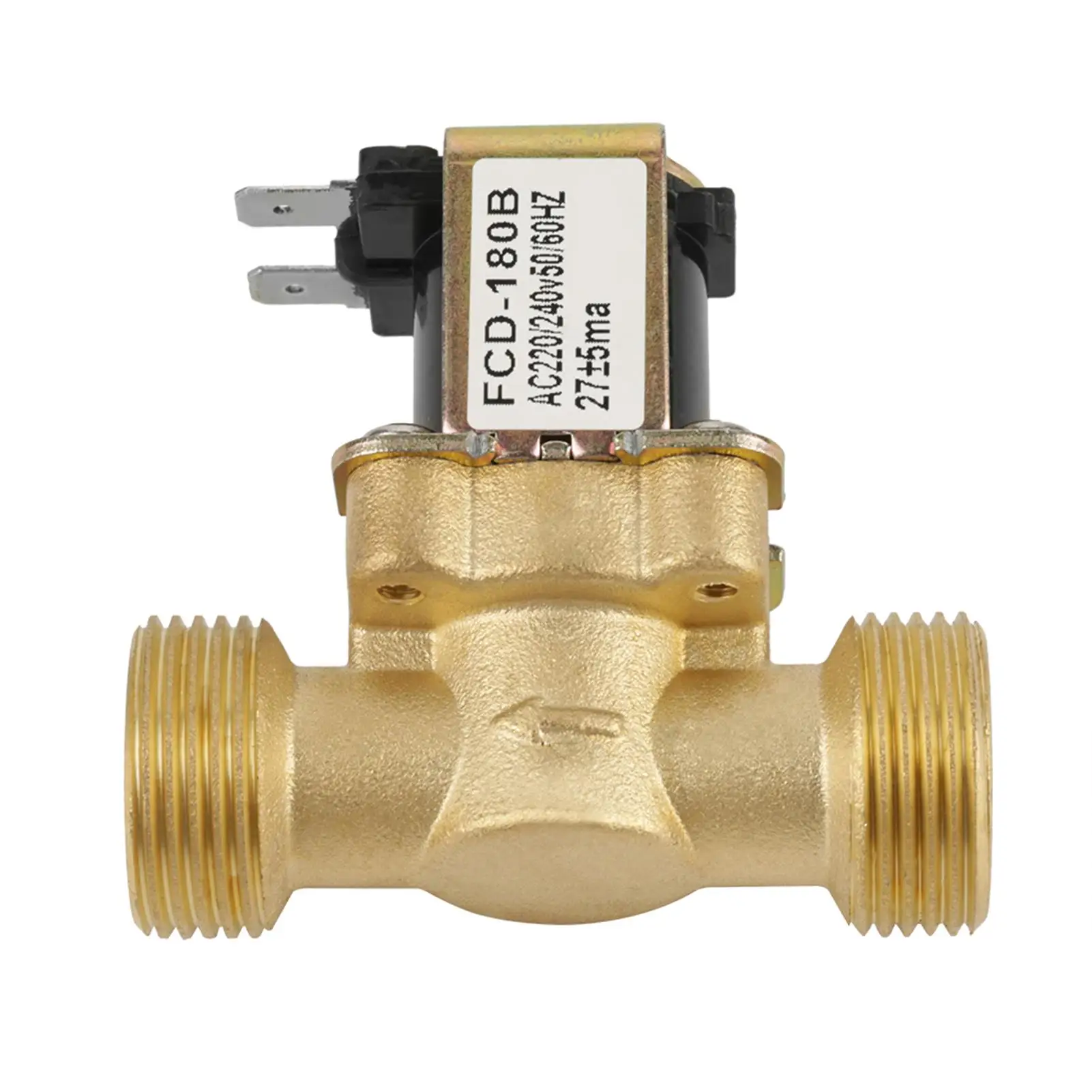 

Electric Solenoid Valve AC 220-240V FCD-180B 2-Way Water Inlet NC Normal Brass G34