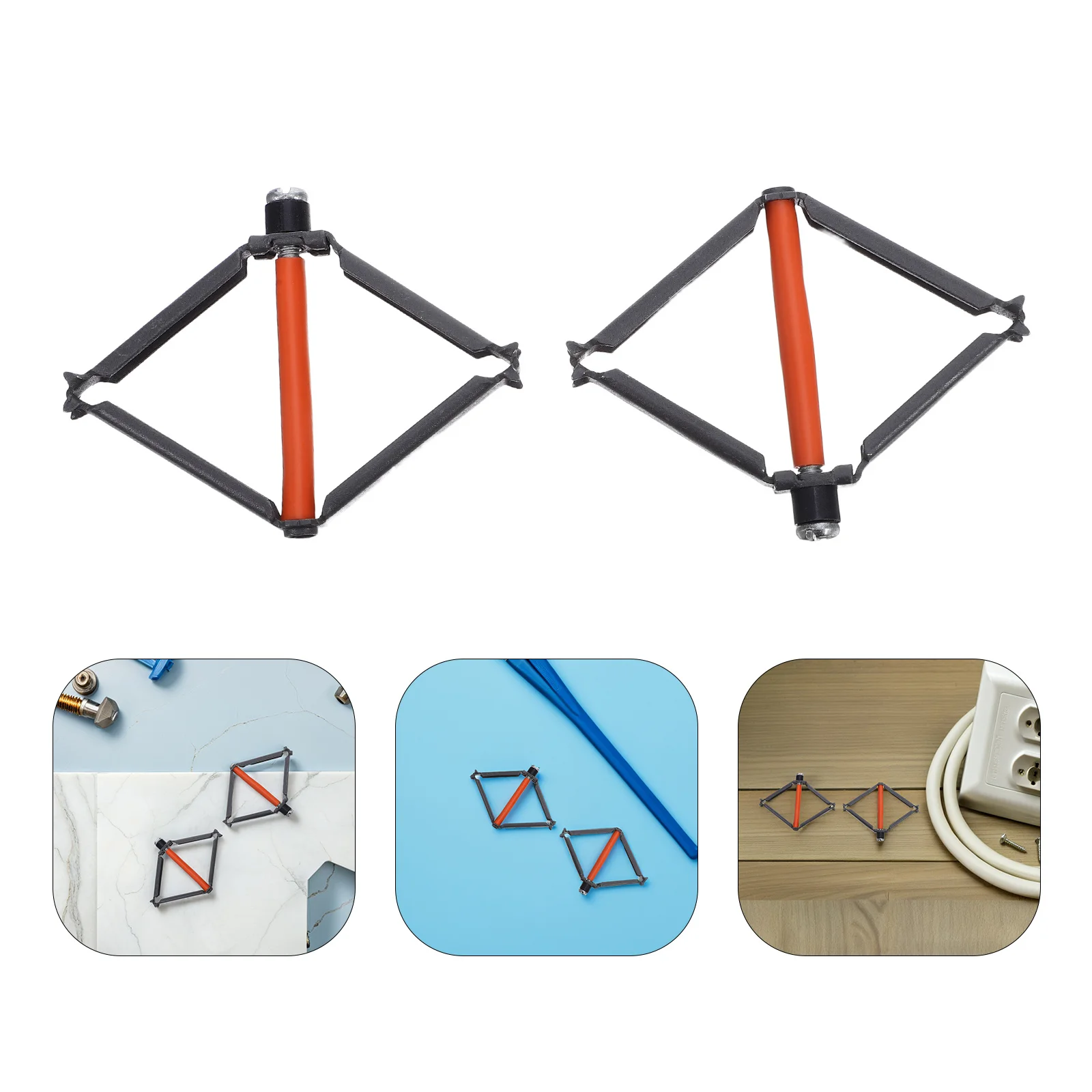 

30Pcs Switch Cassette Repair Tools Electrical Box Fixer Cassette Screws Support Rod Drywall Socket Repair Clips Wall Mounted Box