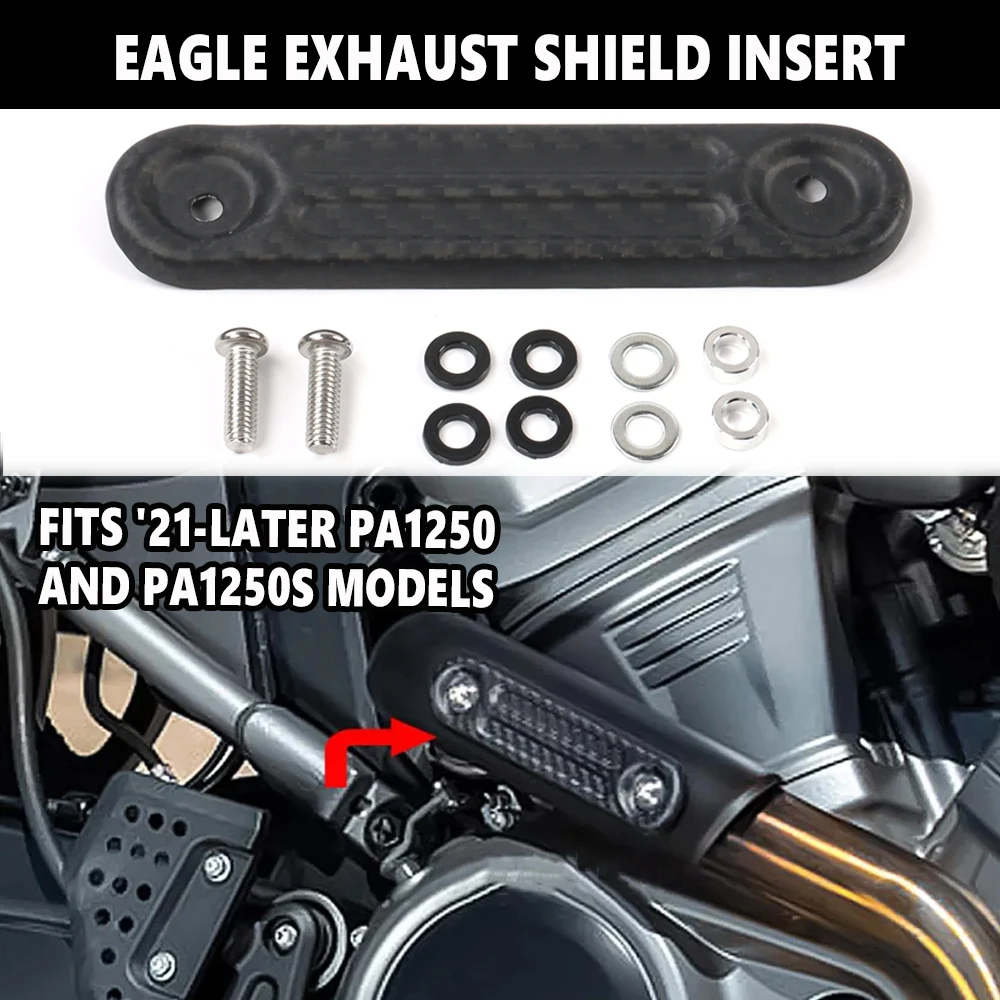 New Motorcycle Screamin' Eagle Exhaust Shield Insert For PAN AMERICA 1250 S PA1250 S PanAmerica 1250 2021 Exhaust Pipe Cover