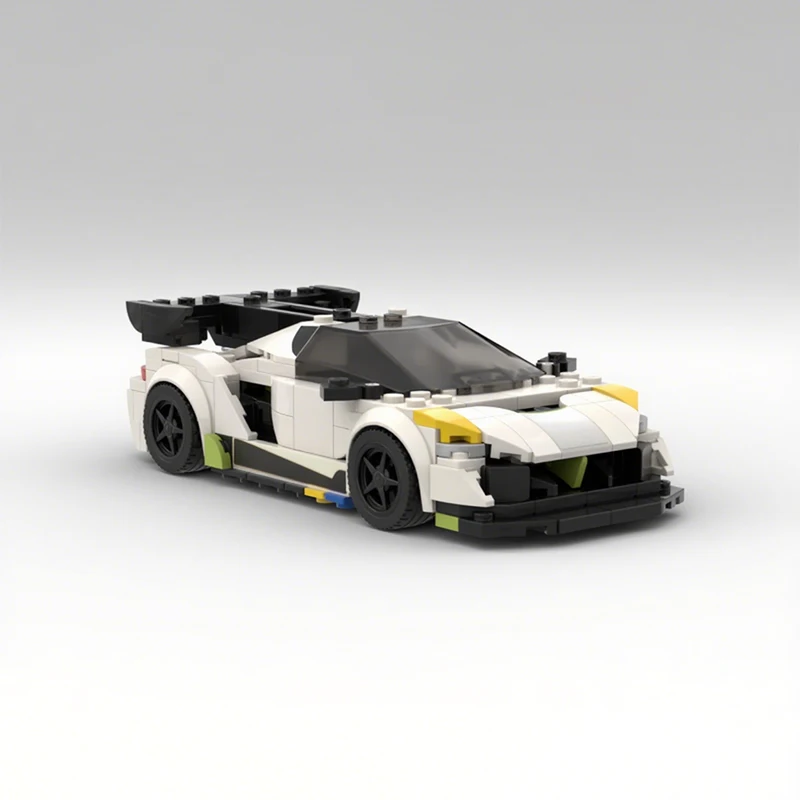 313 деталей MOC Koenigsegg Jesko City Champions: Конструктор, Рождественский подарок, развивающая игрушка для детей, идея для самостоятельной сборки