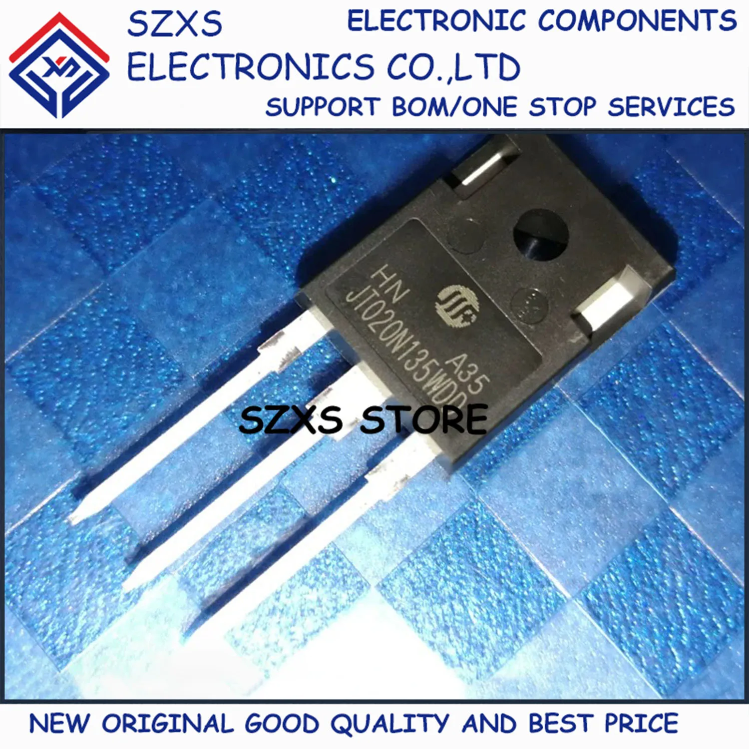 

New Original 10Pcs JT020N135WDD TO-247 20A 1350V Powerful IGBT Transistor In Stock Electronic Components Good Quality