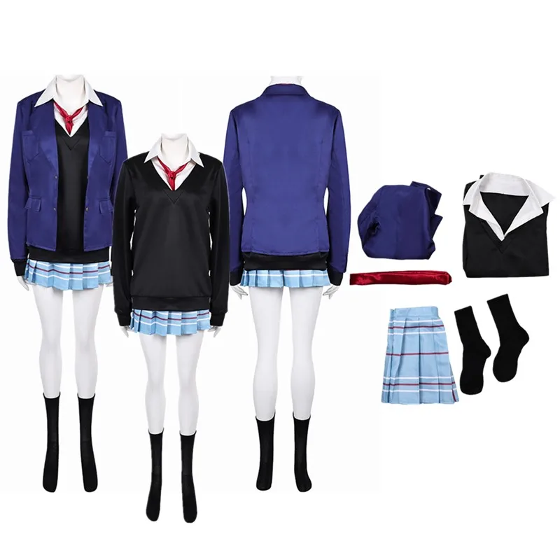 

Dress-Up Anime Kitagawa Marin Cosplay Costume Adult Women Uniform Coat Shirt Skirt Necktie Outfits Halloween Carnival Party Suit