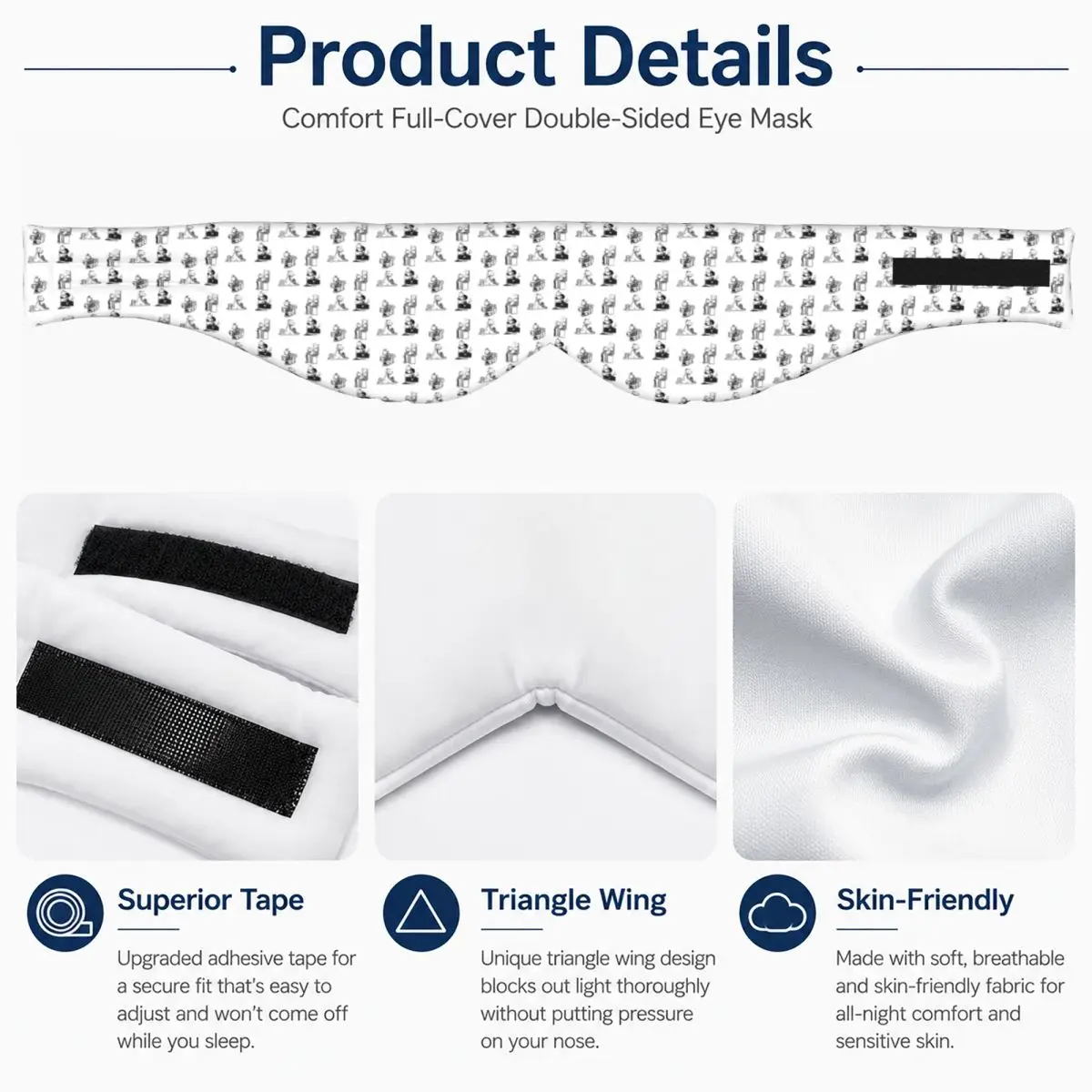 Wimpy Kid 4 States Of Greg Heffley sleep eye mask Portable Eye Cover for Girls Boys Home Sleeping Party Gift Eyeshade eyepatch view 4
