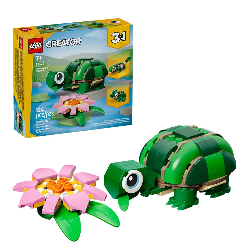 

LEGO Creative универсальная серия 3 в 1 31377 милая черепаха головоломка строительные блоки детские игрушки Рождественский подарок