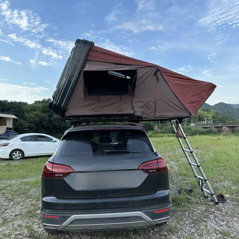 Hot Selling High Quality Aluminum Hard Roof Top Tent Camping Car Waterproof Four Seasons Automatic Quick Opening