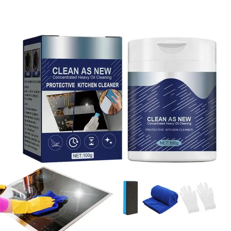 100g Powerful Kitchen Cleaner Cleaning Effectively Remove Kitchen Stains Sports Shoe Whitening Powder All-Purpose Cleaning