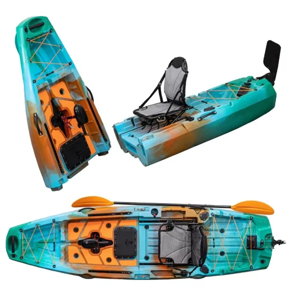 9.5FT Fishing Pedal Kayak Lldpe Plastic 2 Section Detachable Kayak view 5