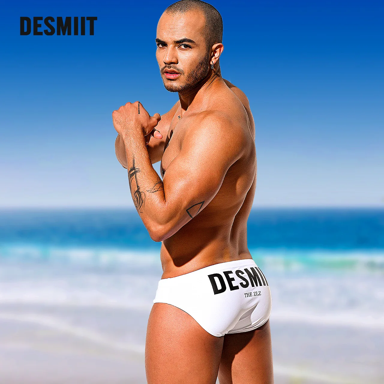 Desmiit Pouch Pad Swimwear Mens Swim Wear Briefs Sexy Bikini Swimsuit Man Swimming Trunk Men Surfing Suit Sport Wear Short