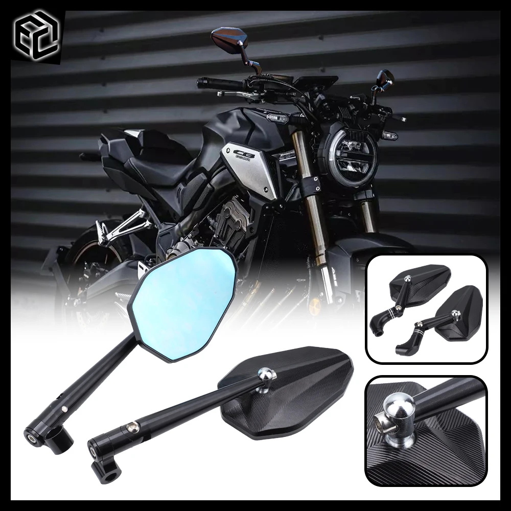 

For CB650R Motorcycle Rearview Mirror Square Mirror For Side Mirror CB1100R CB1100 CB1300 CB400 CB750 CB400F CB500F CB650F
