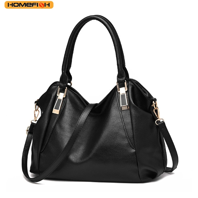 HOMEFISH Solid Soft Large Capacity Handbag for Women, Trendy Casual Shoulder Crossbody Bag image 5