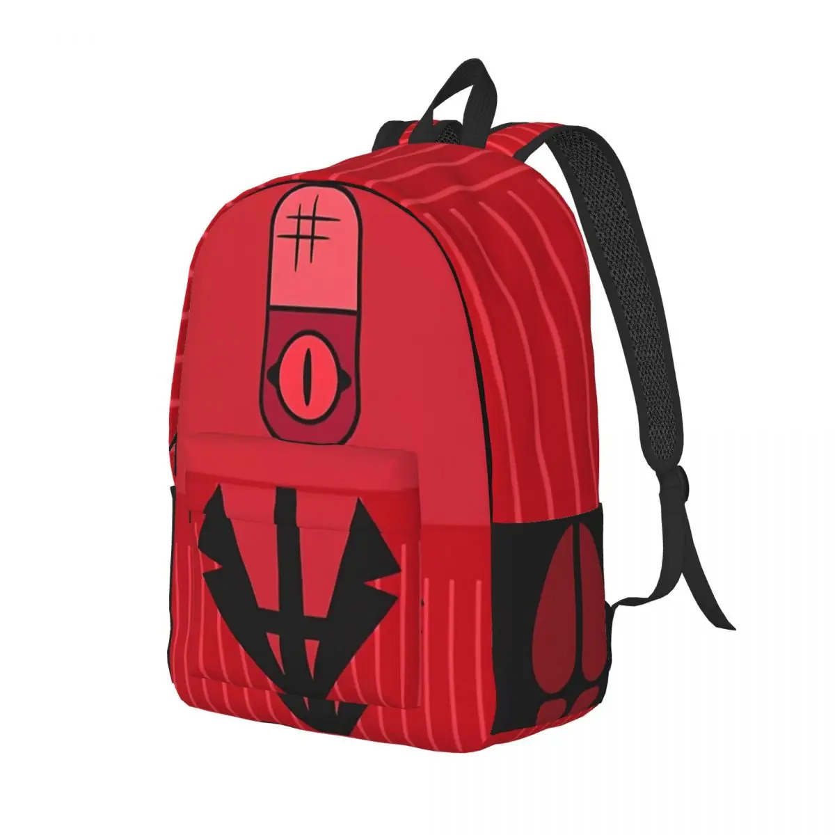 R-Radio-Demons Printed Lightweight Casual Schoolbag For School, Outdoor, Shopping, Office 15.7in 17.7in