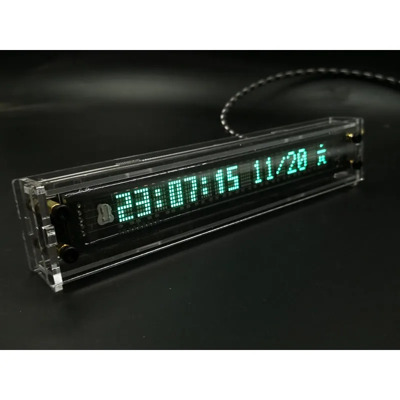 VFD clock page turning clock timing reminder vacuum fluorescent display screen WIFI timing automatic manual brightness