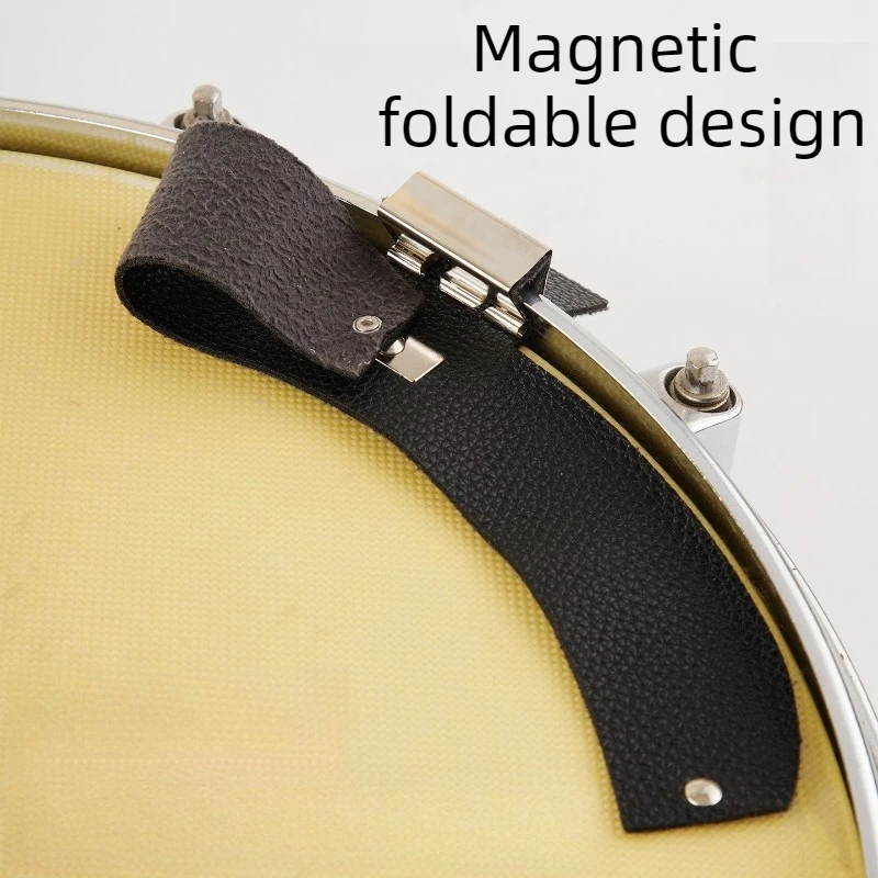 Magnetic Drum Kit Overtone Stickers Leather Drum Set Dampening Pad Shock Absorption Snare Drums Mute Drums Practice Accessories