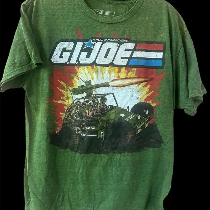 Official Gi Joe T Shirt Men Äôs L 42 44 Kidcore Army Logo Soft Retro Y2K 90S