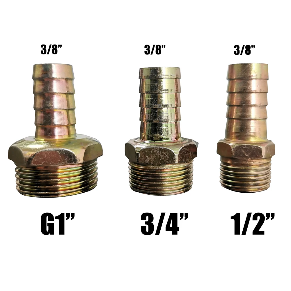 

Гидравлический шланг для автодома, соединение воздушной трубы G1 дюйм, 3/4 дюйма, 1/2 дюйма, внешняя резьба, железное покрытие с цветным цинком, аксессуары для кухонного газопровода
