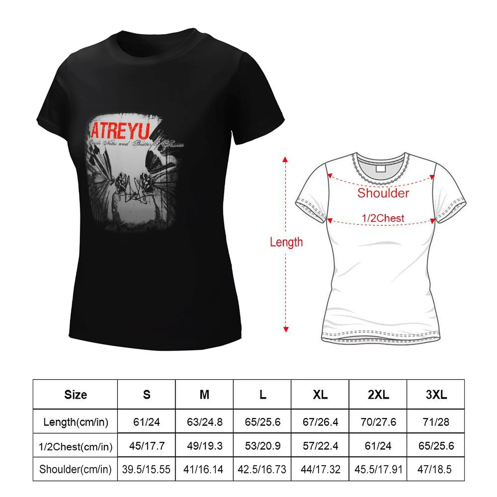 Atreyu T-Shirt Kawaii Kleidung weibliche lustige koreanische Mode T-Shirts für Frauen packen