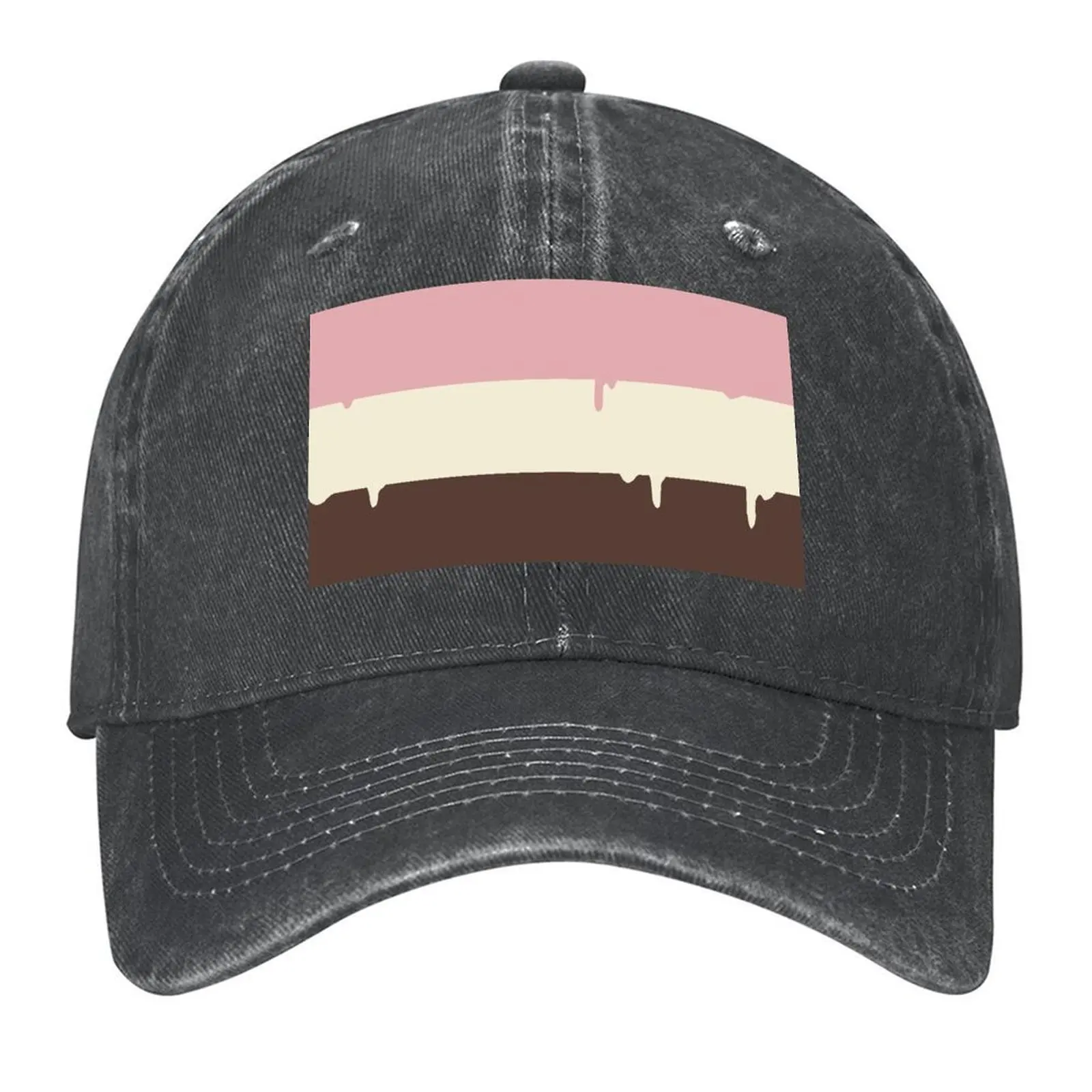 

Neapolitan Ice Cream Drip Baseball Cap party Hat beach hat Sun Hat For Children Luxury Brand Baseball For Men Women's