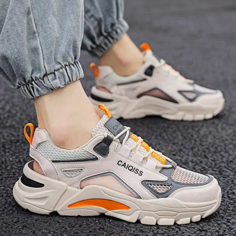 li-yuxin-men's-sandals-summer-thick-bottom-anti-slip-sports-breathable-driving-outdoor-water-beach-hole-hole-shoes