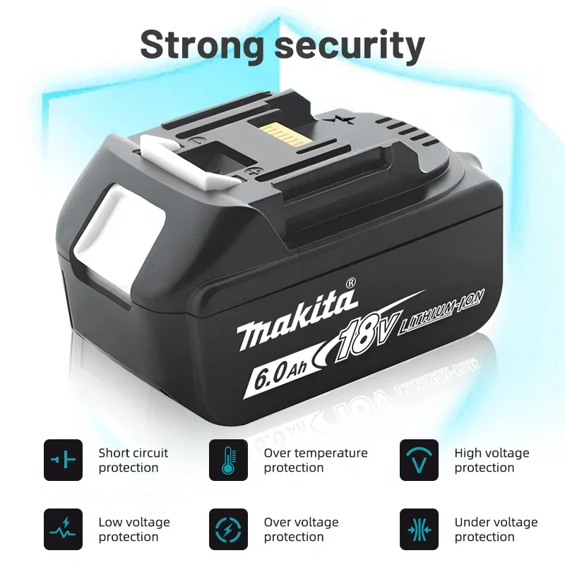 Makita Battery, 18V9.0Ah Rechargeable Lithium Battery, Makita 18V BL1840, BL1830, BL1850, BL1850B Original Makita Tool Battery