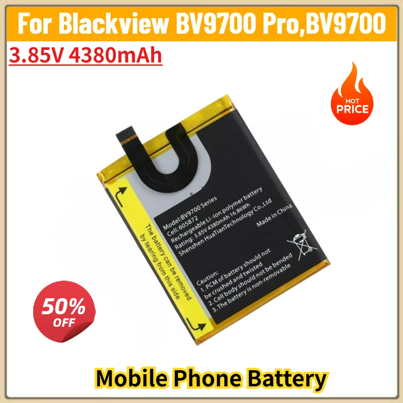 

High Quality Phone Battery 3.85V 4380mAh For Blackview BV9700 Pro,BV9700 Brand New Replacement Battery