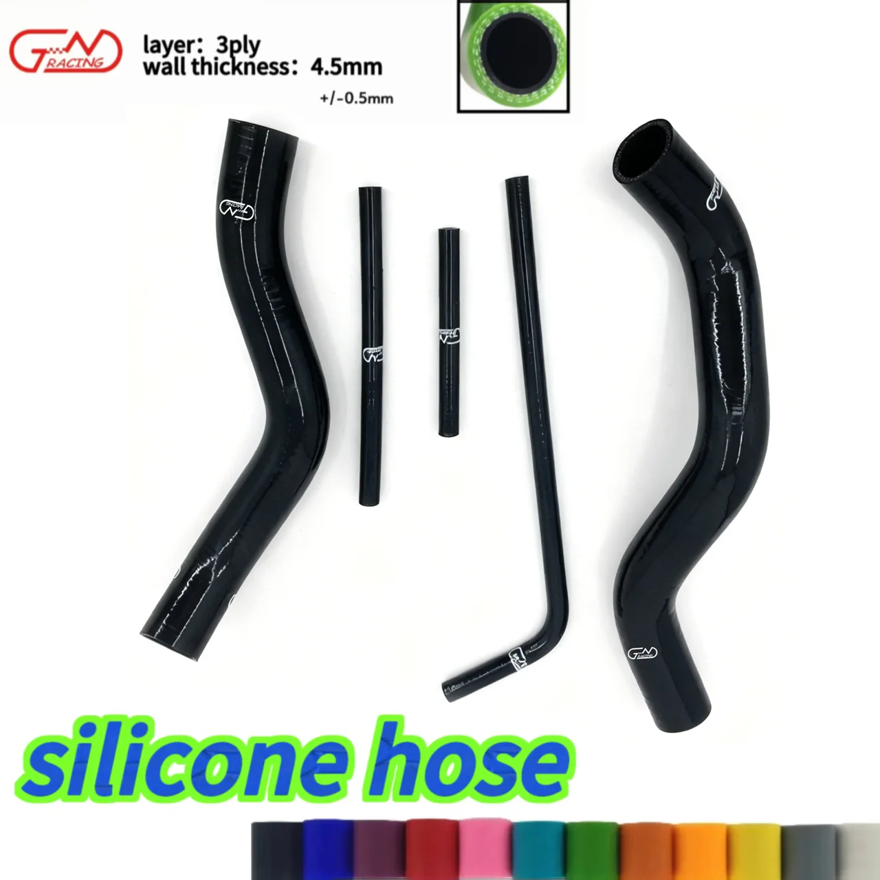 

JN RACING silicone hose for fit 2006 to 2010 Infiniti M45 ALL Trims radiator coolant hose