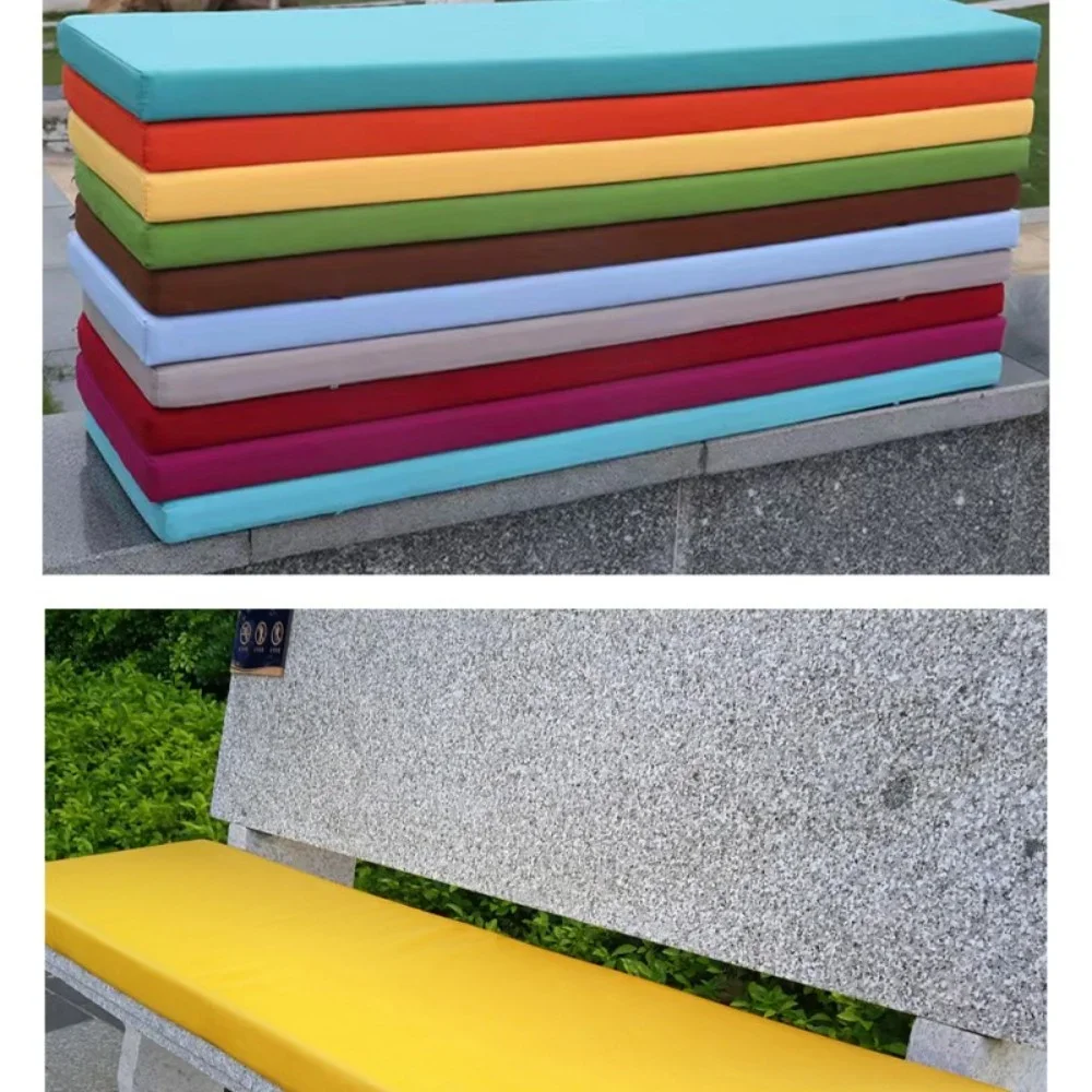 Custom Size Waterproof Outdoor Bench Cushions Long Sitting Seats Ideal for Garden Loungers/Beach Chairs/Balcony Sofas