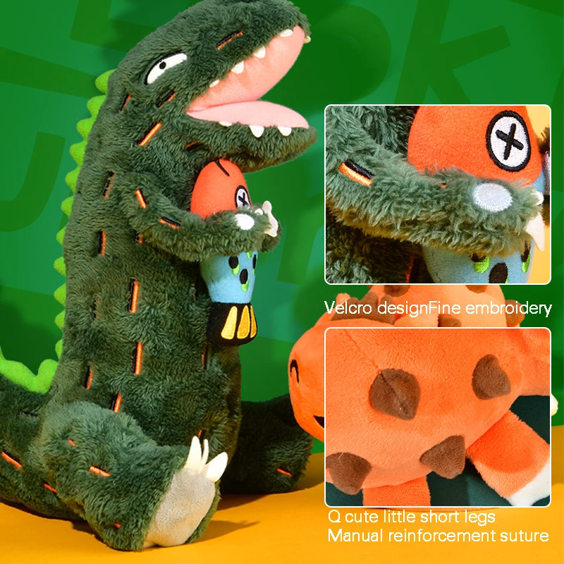 Adorable poupée en peluche dinosaure, jouet en peluche doux pour enfants, oreiller de câlin, cadeau d'anniversaire pour garçons et filles