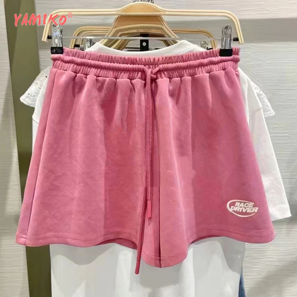 Letter Print Sport Shorts Women Summer Clothes Cotton Elastic Waist Trending Short Pants Girls 2000s Y2K Skort Sweatshorts 2024