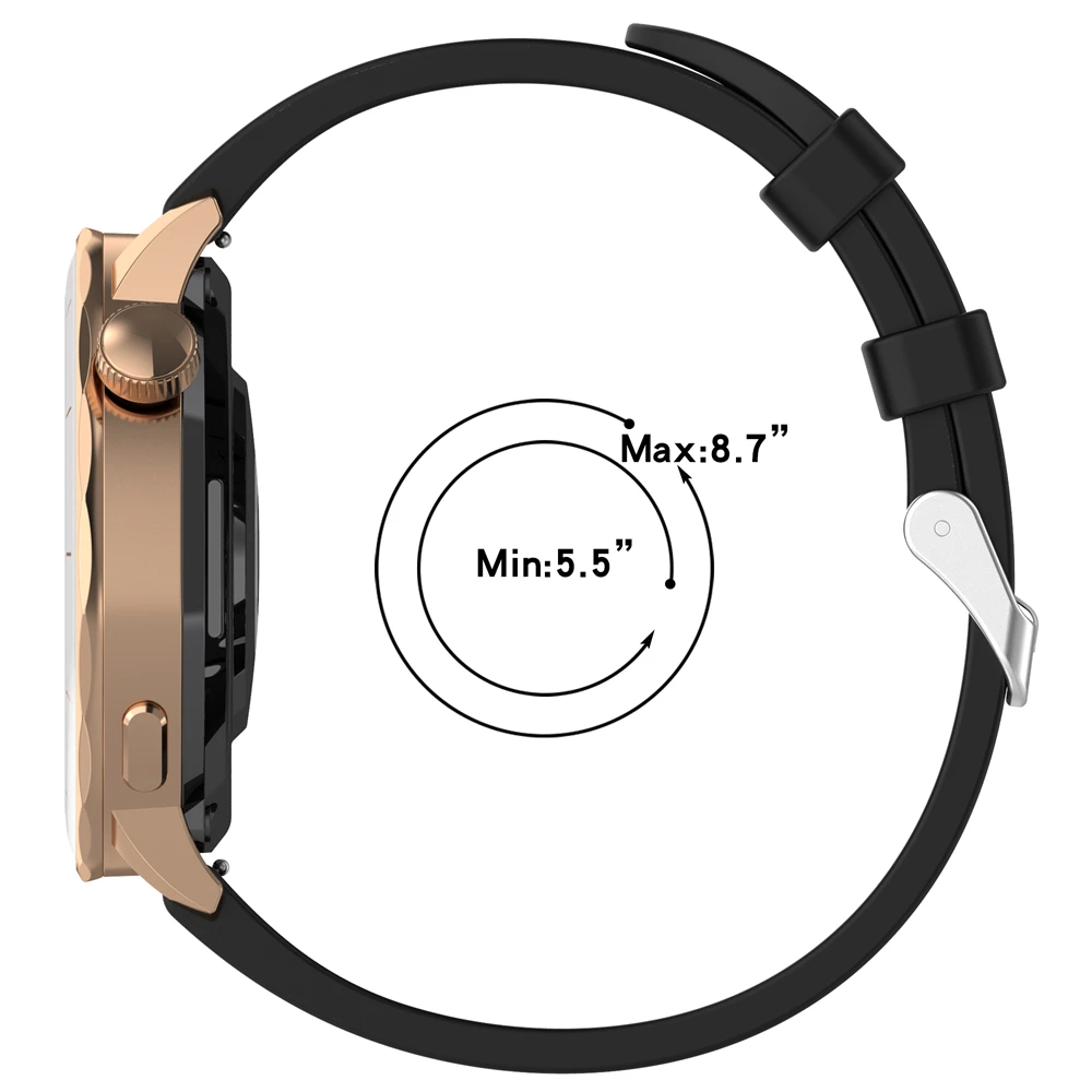 Garmin Venu 3S 2S / Forerunner 265S 255S 실리콘 스포츠 밴드 교체 용 손목 스트랩 시계 액세서리 용 18MM 스트랩