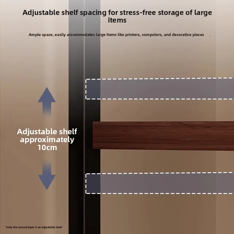 Shelf Shelf Floor-to-ceiling multi-layer storage Side hole board shelf Household living room display rack Mobile locker