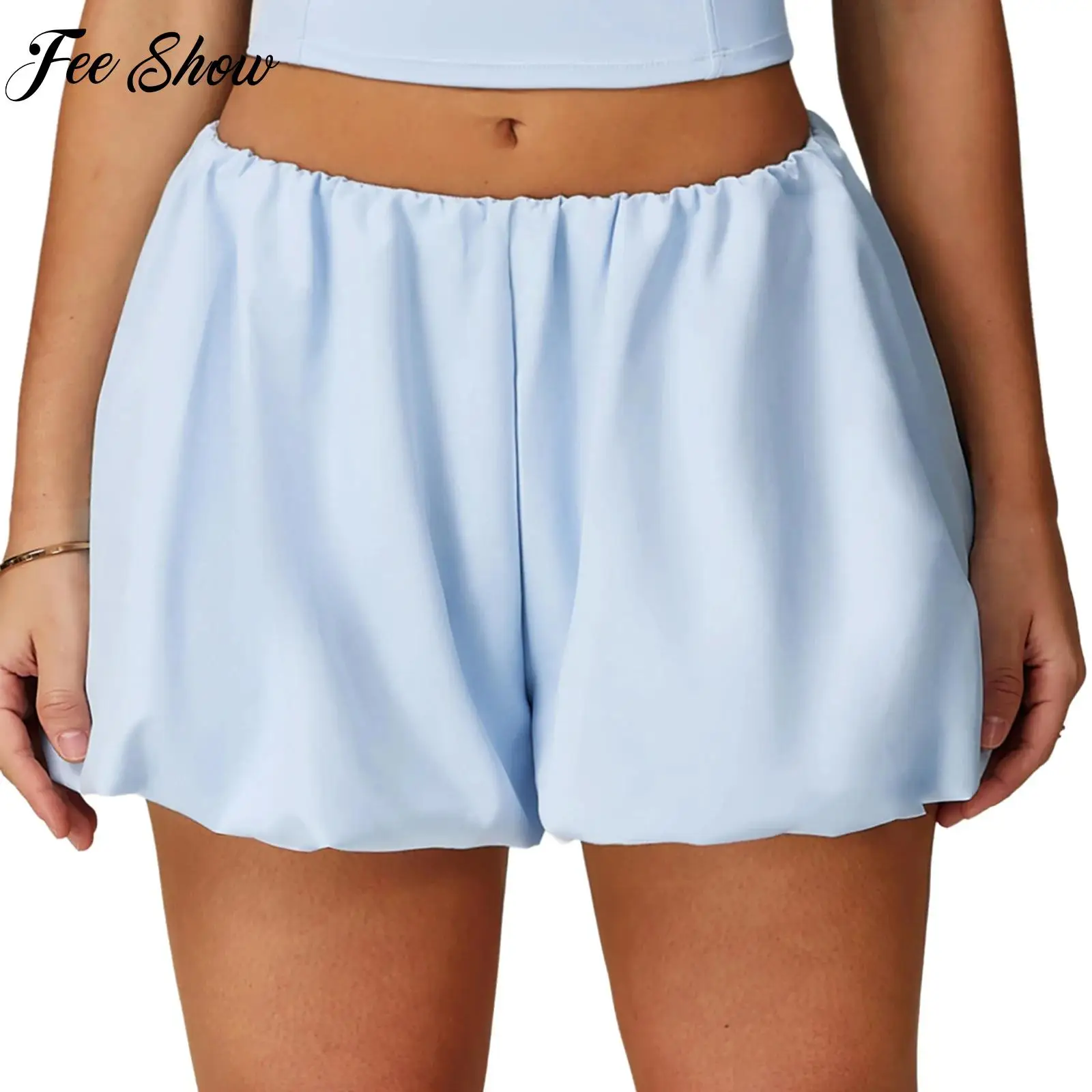 

Women Active Printed Shorts Quick Dry Elastic Waistband Breathable Stretchy for Workout Gym Running Jogging Yoga Fitness