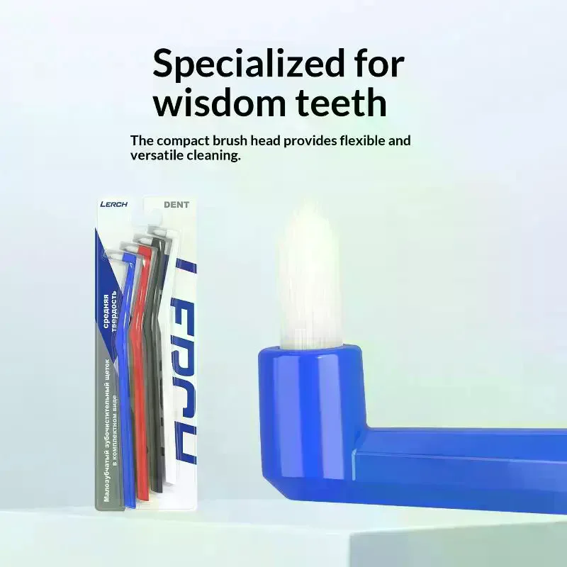 /ACR/Hair Small Head Single-Beam Toothbrush For Interdental Cleaning Adult Oral Care Deep Cleaning Tool For Teeth Implants Soft