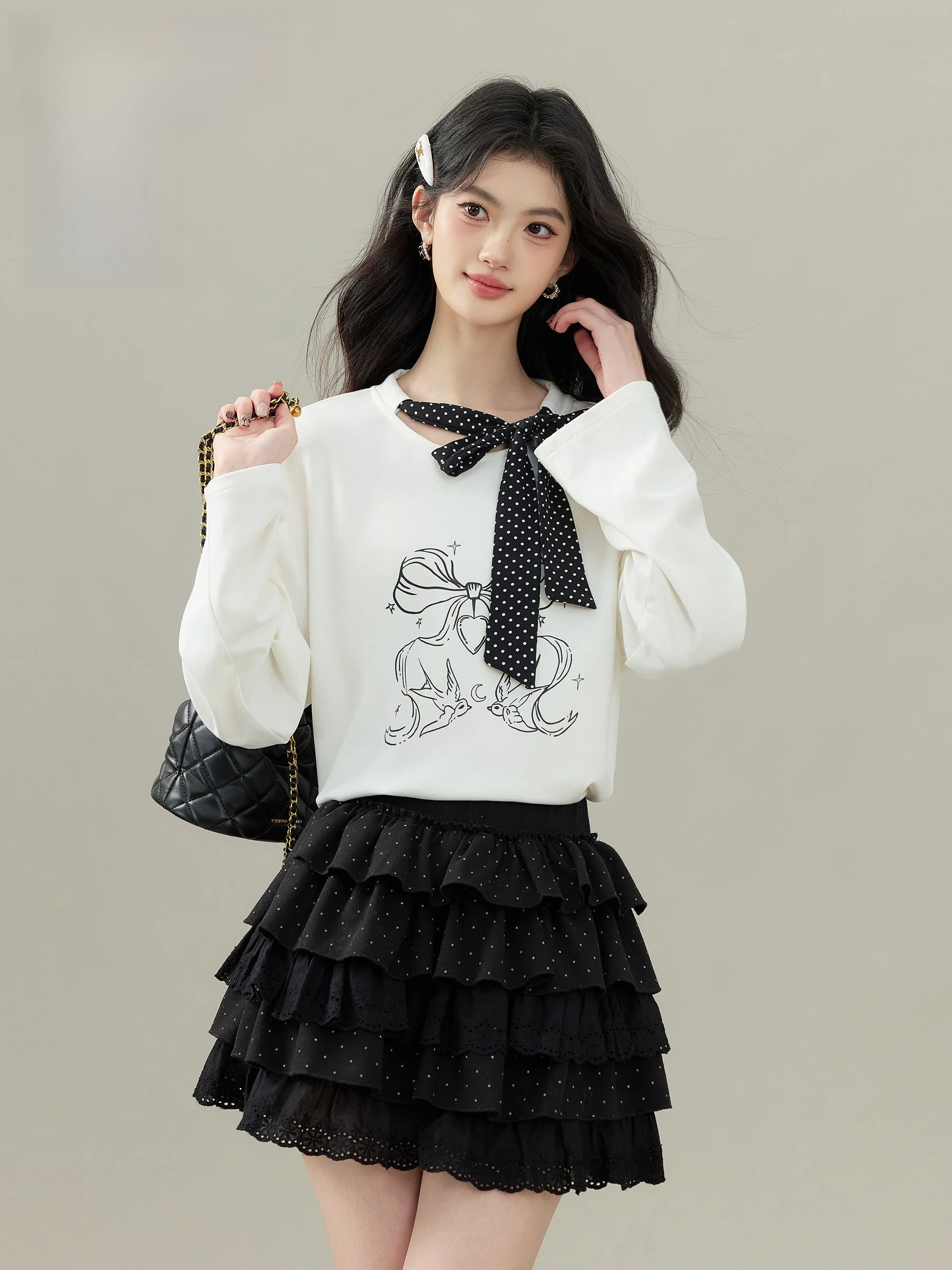 

Женское платье-свитер Lingjiu с длинным рукавом, весеннее, повседневное, вязаное, из полиэстера, с завышенной талией, H-образного силуэта