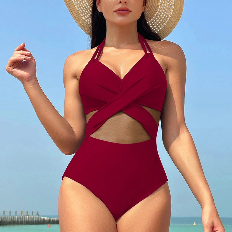 امرأة قطعة واحدة المايوه رفع مبطن بيكيني مثير شبكة تنفس ملابس السباحة التخسيس المايوه