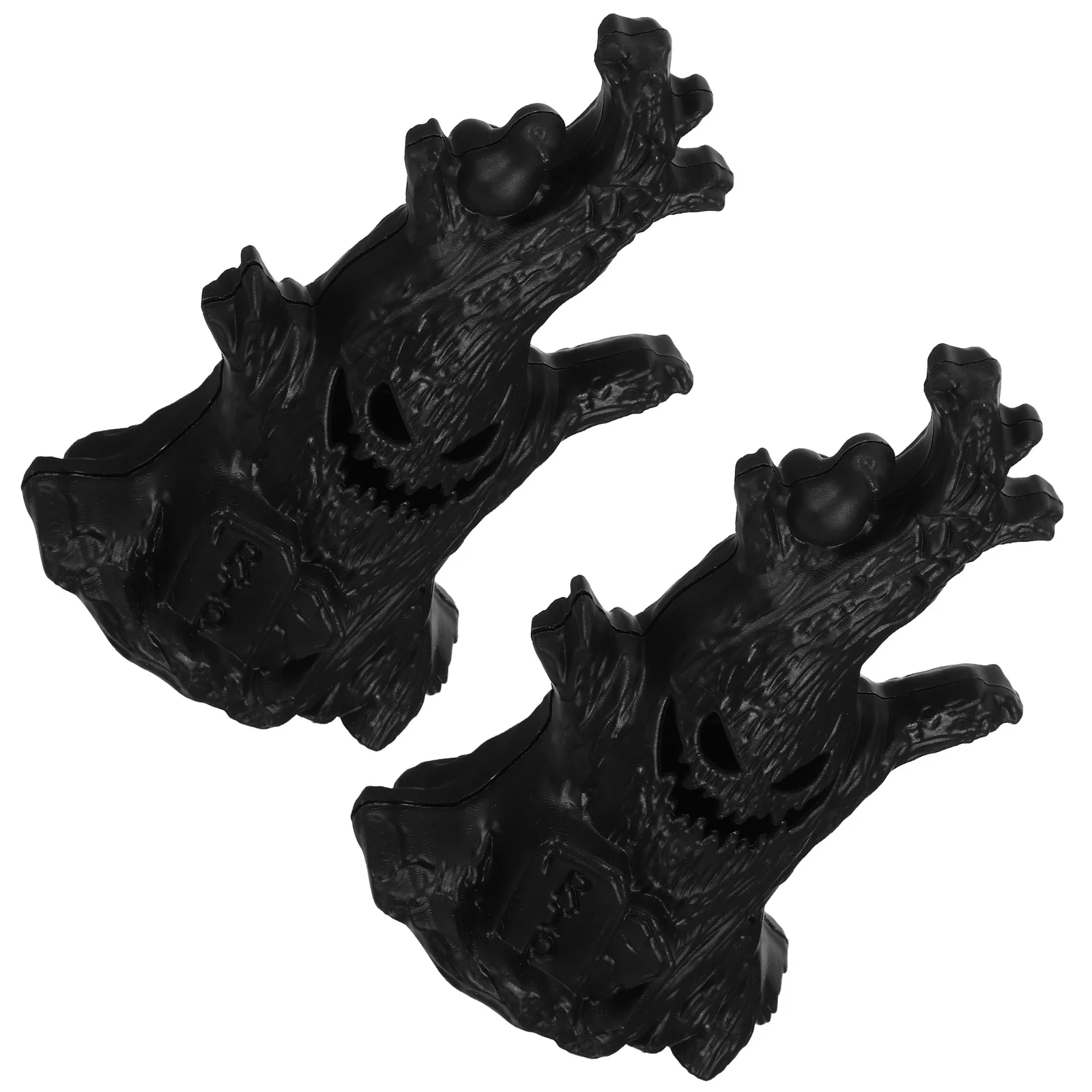 

2Pcs Illuminated Ghost Tree Decor for Halloween Haunted Scene Centerpiece Farmhouse Table Lamp Fall Festival Home Decoration