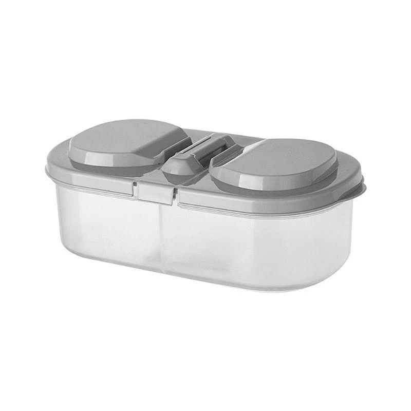 R1WA 2 Container Lunch Fruit Snacks Storage Box Refrigerator Crisper With L