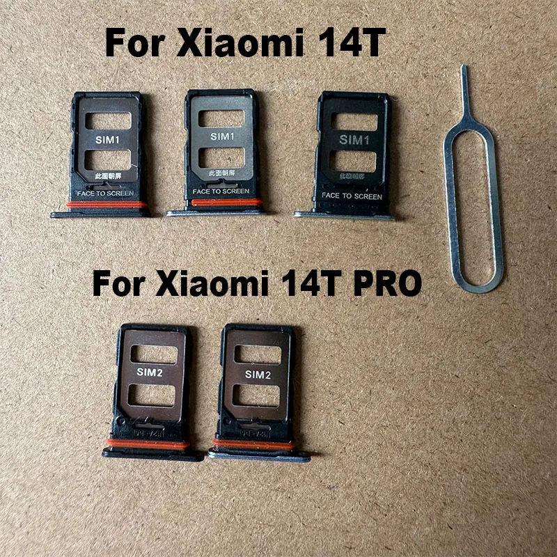 جديد لشاومي 14T برو سيم بطاقة صينية فتحة حامل محول مأخذ التوصيل موصل إصلاح أجزاء استبدال MI